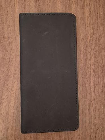 pulqabıları: Minimalist pasport/çanta üçün kartlıq-cüzdan - Material: mat qara — 2