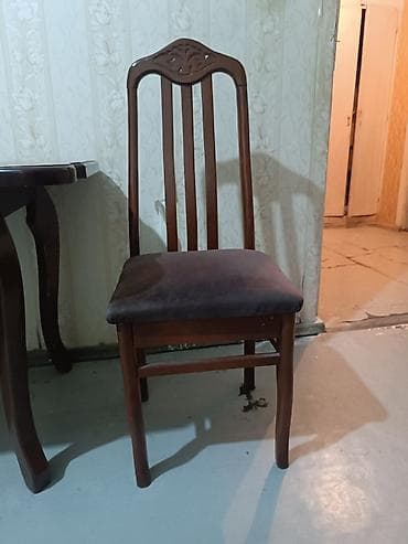 kəndir: Qonaq otağı üçün, Açılmayan, Dördbucaq masa, 6 stul — 4