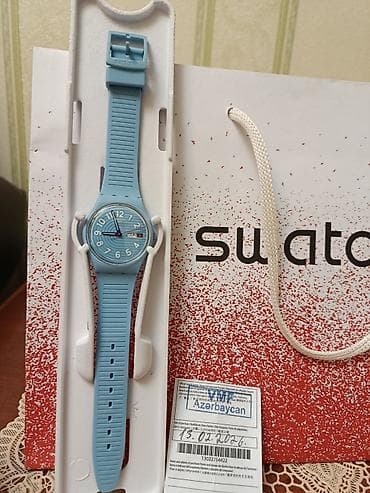 Eynəklər: Yeni, Qol saatı, Swatch, rəng - Mavi — 2