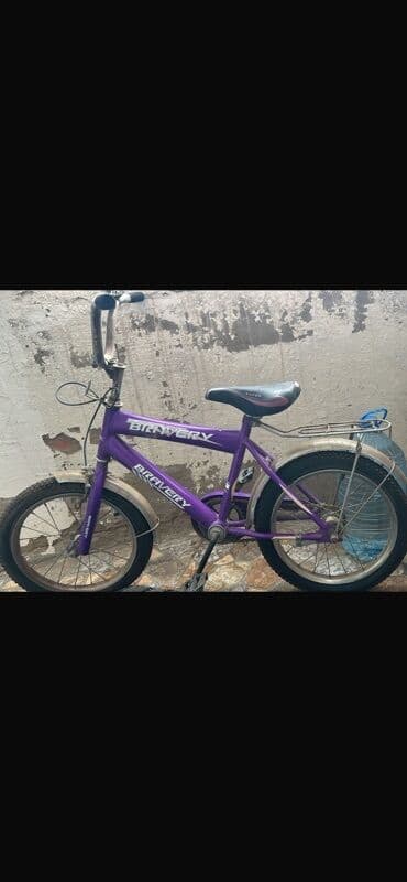 velosiped uşaq üçün: Uşaq velosipedi – Bravery markası - Rəng: bənövşəyi - Çərçivə: polad — 1