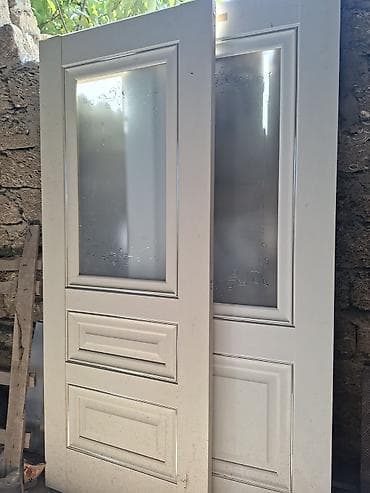 seyfi qapi: Ağ rəngdə interyer qapıları – 2 ədəd dəst - Material: MDF/taxta — 2
