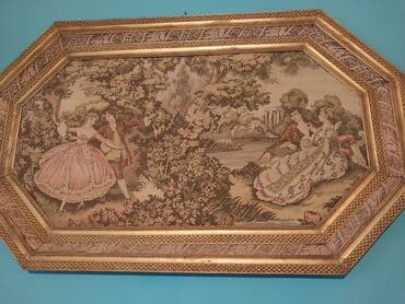 sulu aboy decor: Qızılı rəngli çərçivəyə salınmış, XVIII əsr üslubunda hazırlanmış — 1