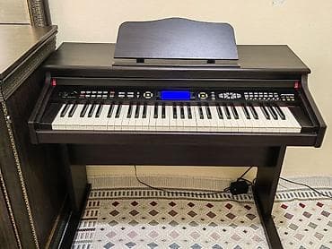 CD, DVD disklər və kassetlər: Rəqəmsal pianino – stendli kabinet korpusda, tünd ağac teksturalı — 4