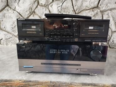 səs yazma: Harman kardon səsgücləndirici,SONY kasset Deka,Hər 2si əla — 1