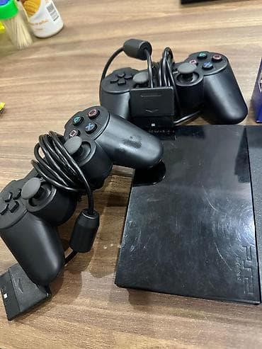 hard disk: 2 defe istifade olunub, PlayStation 2 Slim oyun konsolu seti — 3