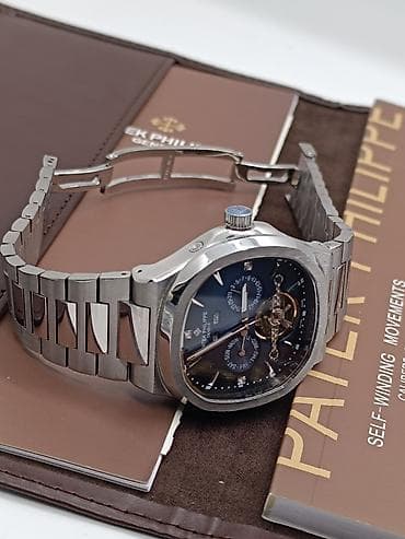 Смарт часы: Новый, Наручные часы, Patek Phillipe, цвет - Черный — 8