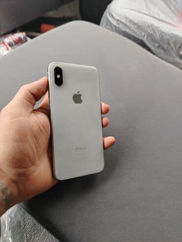 IPhone X, 64 GB, Gümüşü, Simsiz şarj