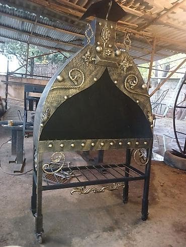 demir setkalar: Dəmir Həyət darvazası, Yana açılan, Mexaniki, rəng - Qara, Kredit yoxdur — 3