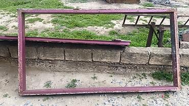 həyət qapsı: Metall darvaza və çərçivə dəsti - Material: qalın metal (səthdə — 2