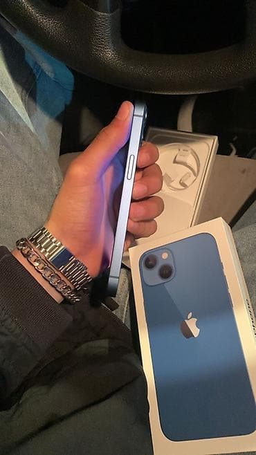 IPhone 13, 128 ГБ, Голубой, Гарантия, Беспроводная зарядка, Face ID — 4
