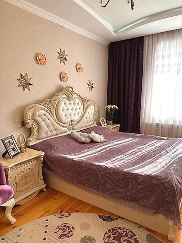 Двуспальная кровать, 2 тумбы, Б/у — 2