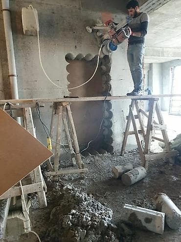 Plitə işləri: Beton kəsmə Karot deşmə işləri — 2