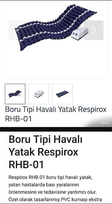 Hava döşəyi – boru tipli havalı yataq və kompressor - Tip: Boru tipli
