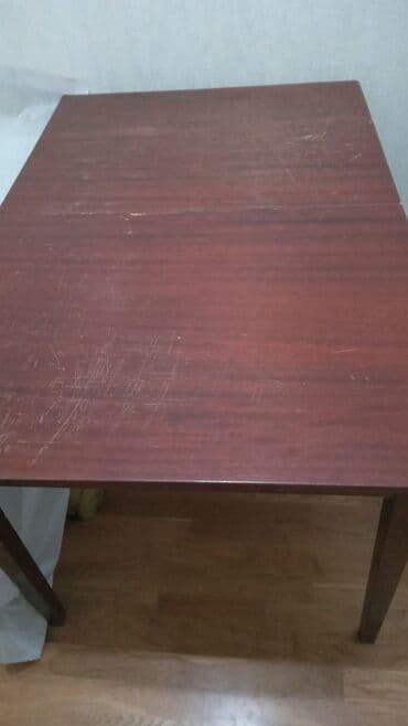 pol taxta: Mətbəx masası, Açılmayan, Taxta, Dördbucaq masa — 4