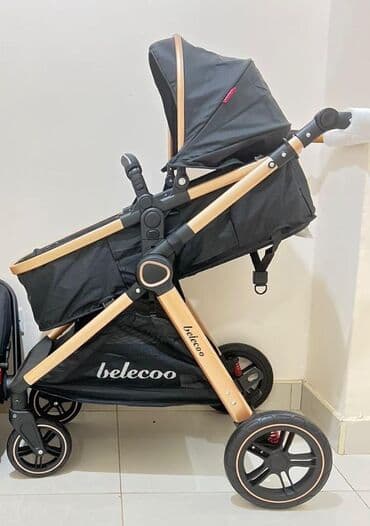 adamex galactic universal arabalar: Belecoo uşaq arabası - Rəng: qara, qızılı detallarla - Yüngül və — 2