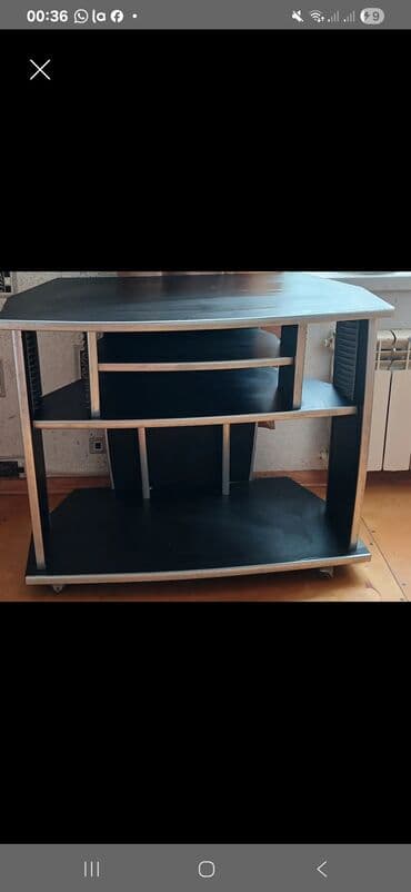 тумбы под телевизор: Б/у, Угловой ТВ стенд, С полками, Ламинат, Азербайджан — 1