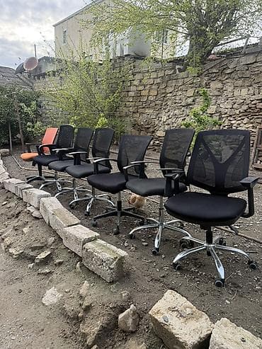 sumqayit mebel: Təkərli, Qolları tənzimlənmir, Parça — 1