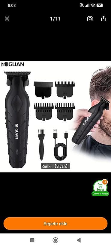 philips xenium 9@9h: MIGUAN saç və saqqal üçün trimmer – rəng: qara. Xüsusiyyətlər: - — 1