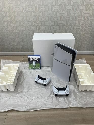 PS5 (Sony PlayStation 5): PS5 slim 1TB Disk versiya. 10 gün istifadə olunub. Tam ideal — 2