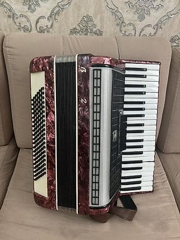 Аккордеоны: Pianino klaviaturalı akkordeon - Korpus: şabalıd-şərab rəngli “nacre” — 3