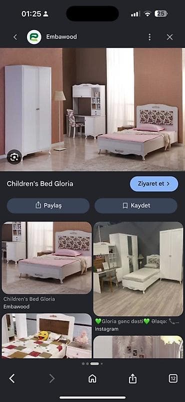 postel: Məhsul: Embawood “Gloria” çarpayı – “Gloria gənc dəsti”nin tərkib — 3