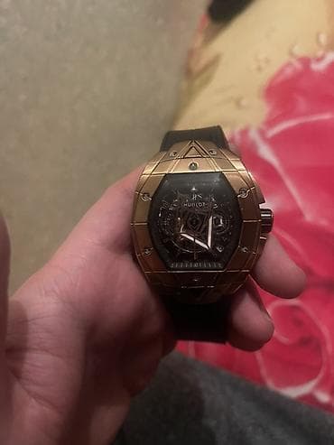 Очки: Б/у, Наручные часы, Hublot, цвет - Золотой — 1