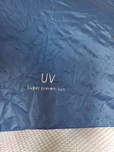 Qamaklar: Kompakt qatlanan çətir – mavi rəng - Günəş və yağışdan qorunma üçün — 4