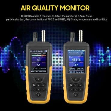 прибор: Toz hissəciklərinin sayğacı Model: TC - 8100 Səpilmə prinsipini qəbul — 1