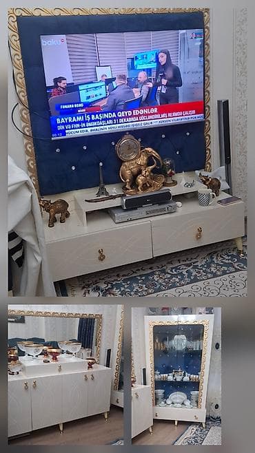Qonaq otağı mebel dəsti Tərkibi: - TV stendi: geniş üst səth — 2