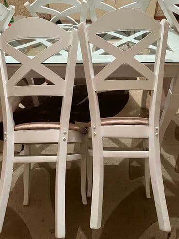 a4 kagiz qiymeti: 370 manat 4 stul 1 masa Matiriyali maşın boyası MDF Oturacaqlaeda — 7