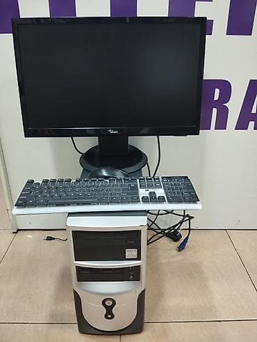 kompüter işi: Masaüstü kompüter komplekti ekran diaqalan dioqanal 21.5 — 1