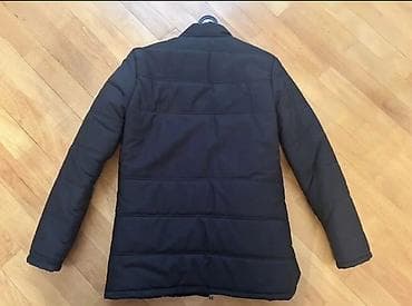 üst geyimleri: Kişi qış gödəkçəsi – qara rəng - Uzun model, sadə və zərif dizayn - — 2