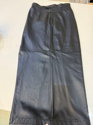 dəridən qadın ətəkləri: Midi Ətək, Dəri, M — 1