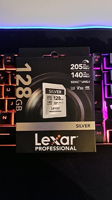 kart rider: Lexar Professional SILVER SDXC UHS‑I yaddaş kartı – 128 GB Oxuma 205 — 1