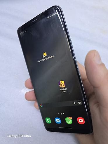 Kompüter, noutbuk və planşetlər: Samsung Galaxy S9 Plus, 64 GB, rəng - Mavi, Qırıq — 3