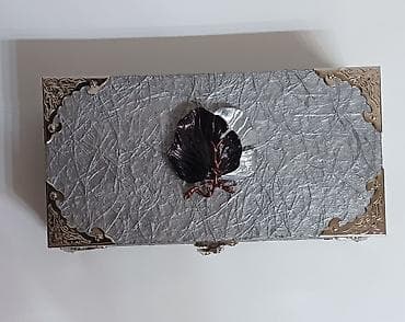 Mücrülər: Əl işi dekorativ zinət qutuları - Material: bərk ağac əsaslı qutu — 10