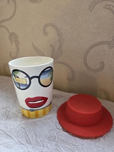 kerpic dekor: Fincanlar, rəng - Ağ, Keramika, 1 əd, Türkiyə — 2