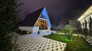 3 otaqlı ev: A-Frame tipli istirahət evi – həyətində şəxsi hovuz və məkanlar - — 1