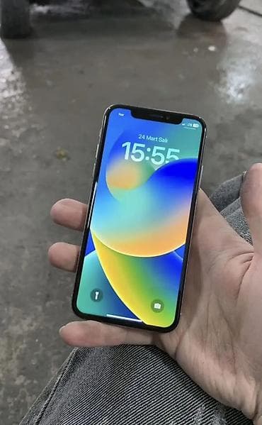 c yeni iphone 5: IPhone X, Gümüşü, Face ID — 2