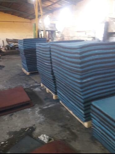 линолеум баку цена: Rezin döşəmə plitələri - Material: yüksək sıxlıqlı rezin (EPDM/SBR — 3