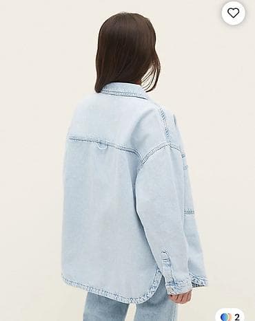 zara kurtka: Stradivarius cins kurtka gömlek dökümlu rozuvu rengi yenidir oversize — 3