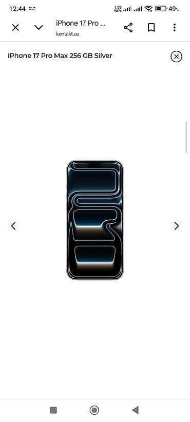 iphone x 13 pro: IPhone 17 Pro Max, 256 GB, Gümüşü, Face ID — 2