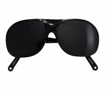 Uniseks gün eynəyi – klassik aviator silueti - Rəng: tam qara (parlaq