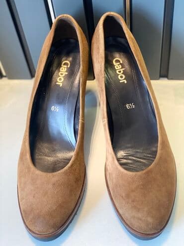 Tuflilər, Ölçü: 38.5, rəng - Qəhvəyi, İşlənmiş