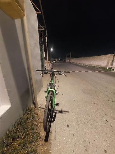 Yaşıl rəngli dağ velosipedi - Güclü alüminium tipli çərçivə