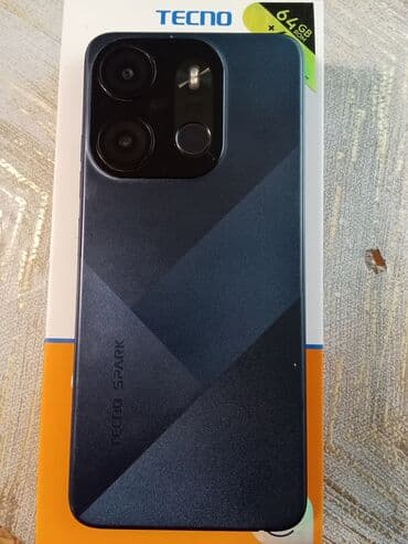 Tecno Spark, 64 GB, rəng - Mavi, Barmaq izi