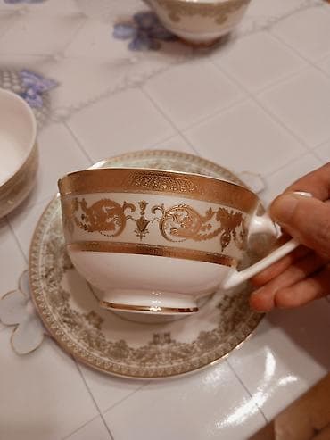 termos qab: Fincanlar, rəng - Qızılı, Türkiyə — 7