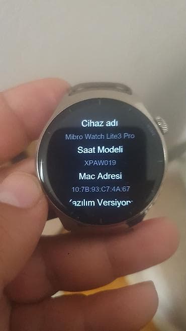 Smart saat, Mibro, Sensor ekran, rəng - Gümüşü