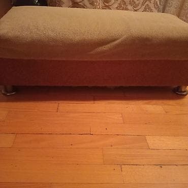 mdf qapi: İşlənmiş, Pufik oturacaq, Parça, rəng - Sarı — 2