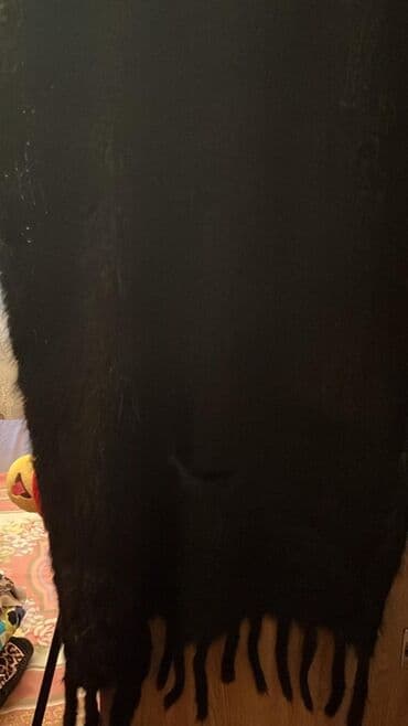 Norka şərf .yenidir.unvan Qış Parkı - Rəng: tam qara - Material